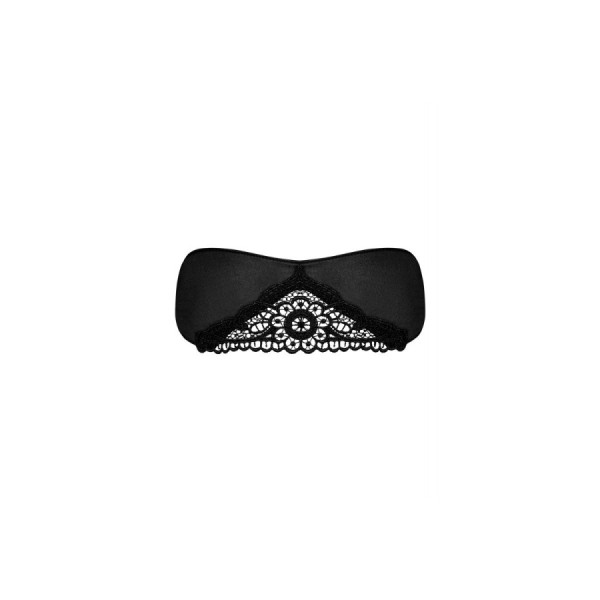 Satinia Masque en satin - Noir
